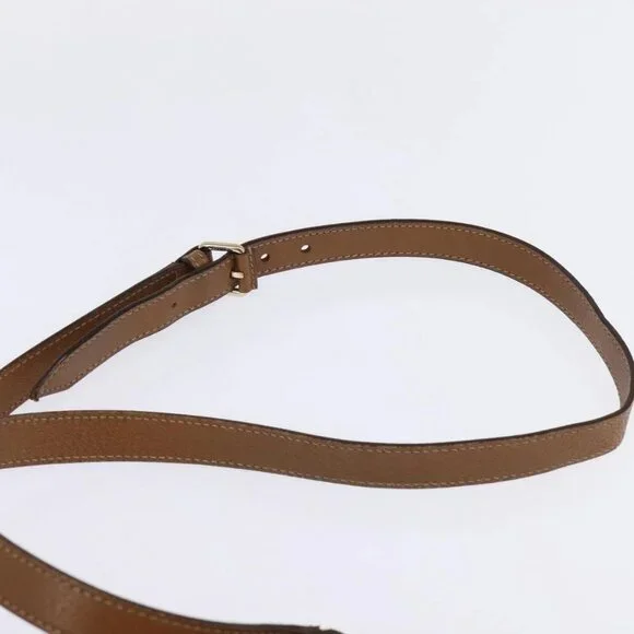 GUCCI GG Canvas Shoulder Bag Beige Gold 120893 Auth BA5739 - Picture 9 of 16